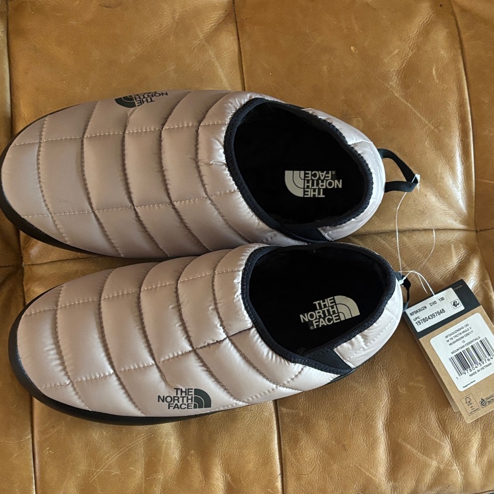 The North Face Men's Quilted Slip-Ons - Tan